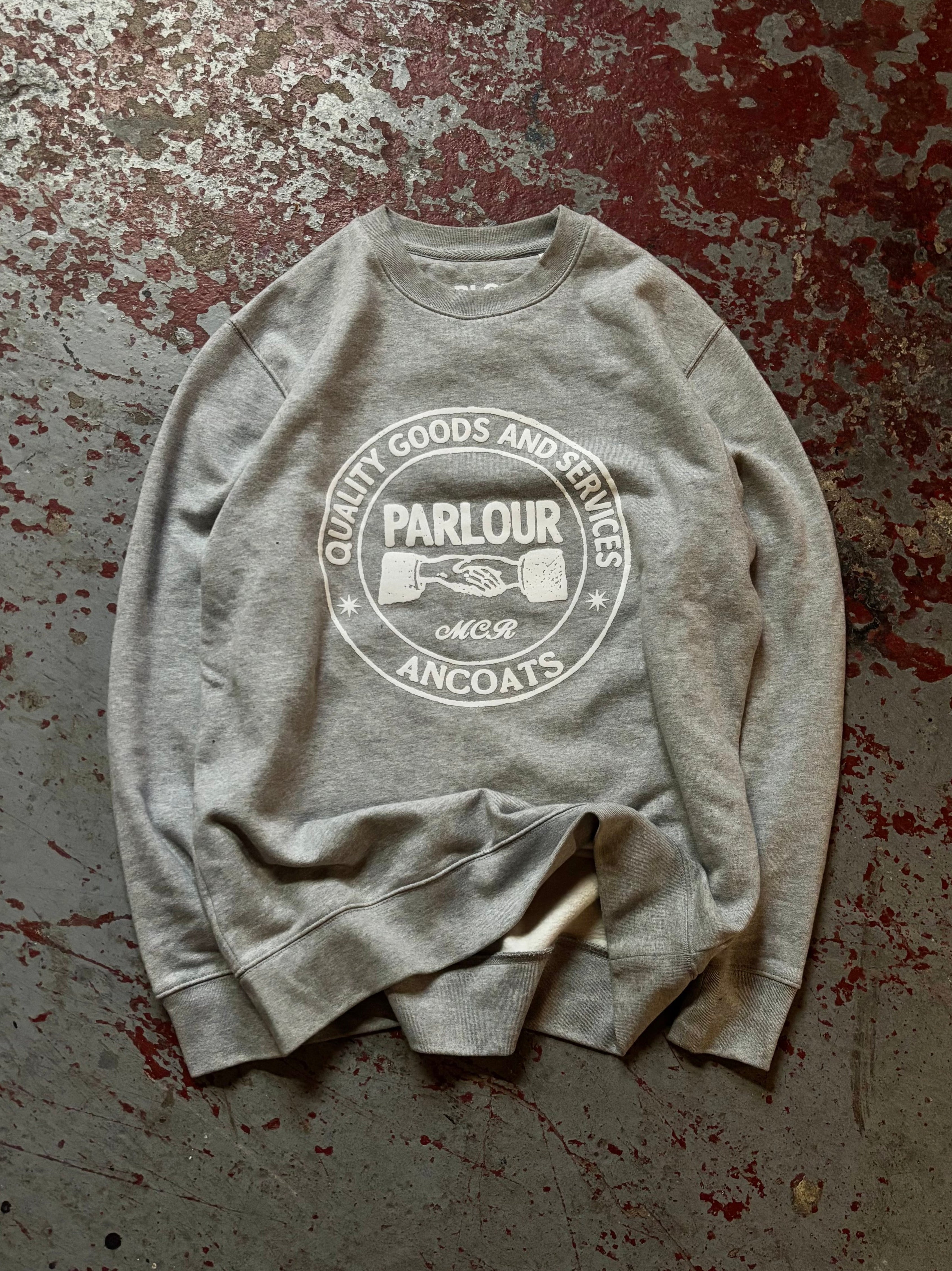 CREST LOGO SWEATER (GREY)