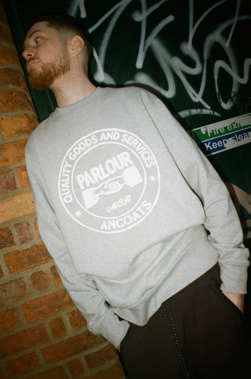 CREST LOGO SWEATER (GREY)
